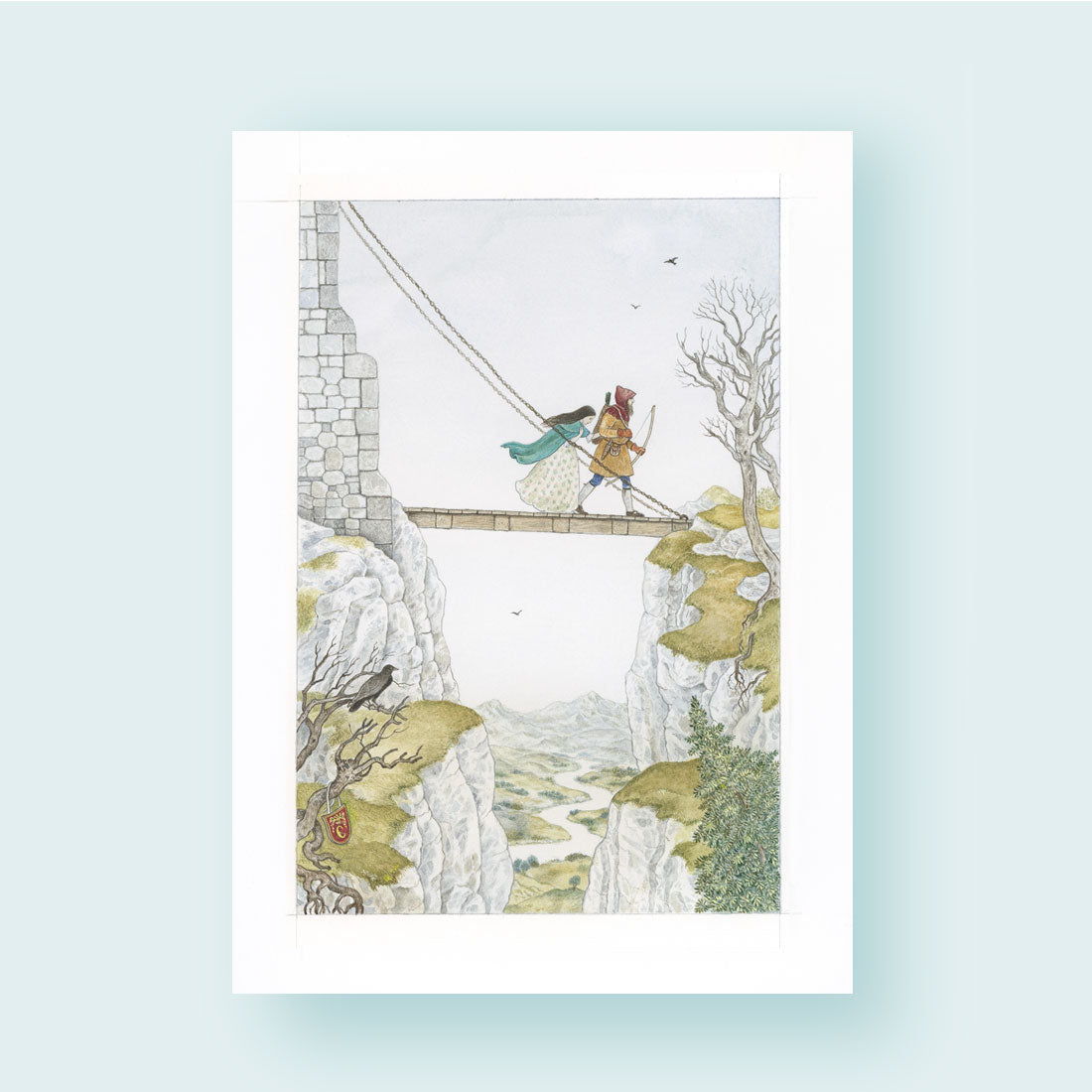 Little Snow White: The Bridge Crossing (single print)